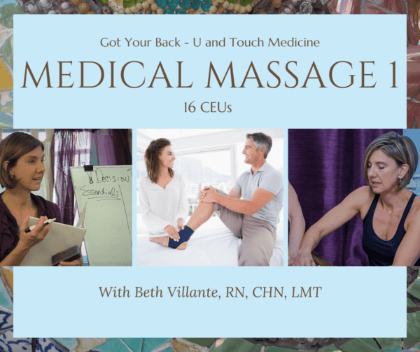 Medical Massage 1 - October 14 & 15, 2023